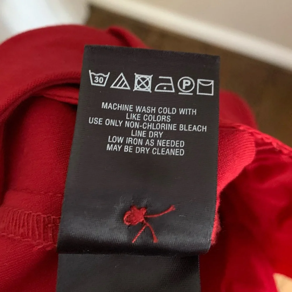 NWT Anthropologie Dark Red Essential Slim Trousers Cropped Pants Sz 6 - Picture 9 of 9